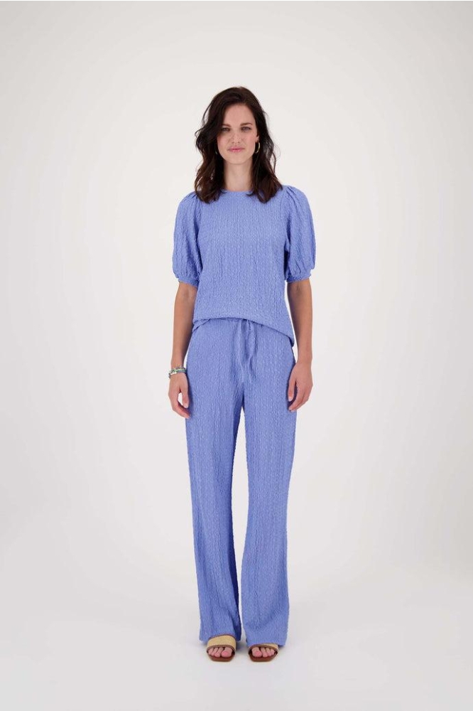 POFMOUW TOP VAN CRINKLE STOF 0304 164 2015 LAVENDERBLAUW